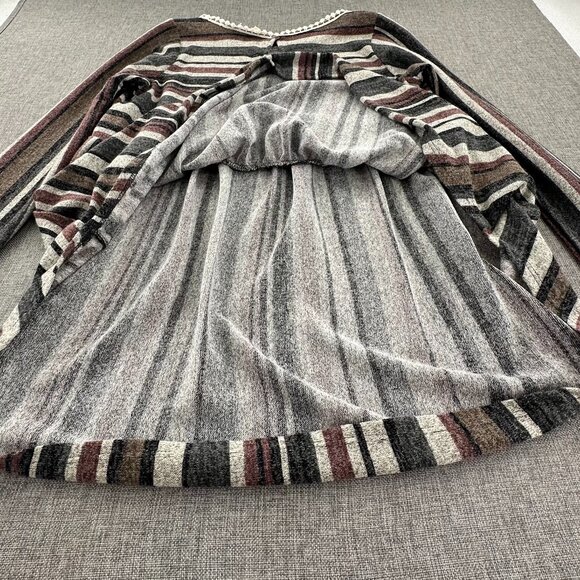 143 Story By Line Up Long Sleeve Babydoll Top Striped Medium Relaxed Fit - Picture 12 of 13